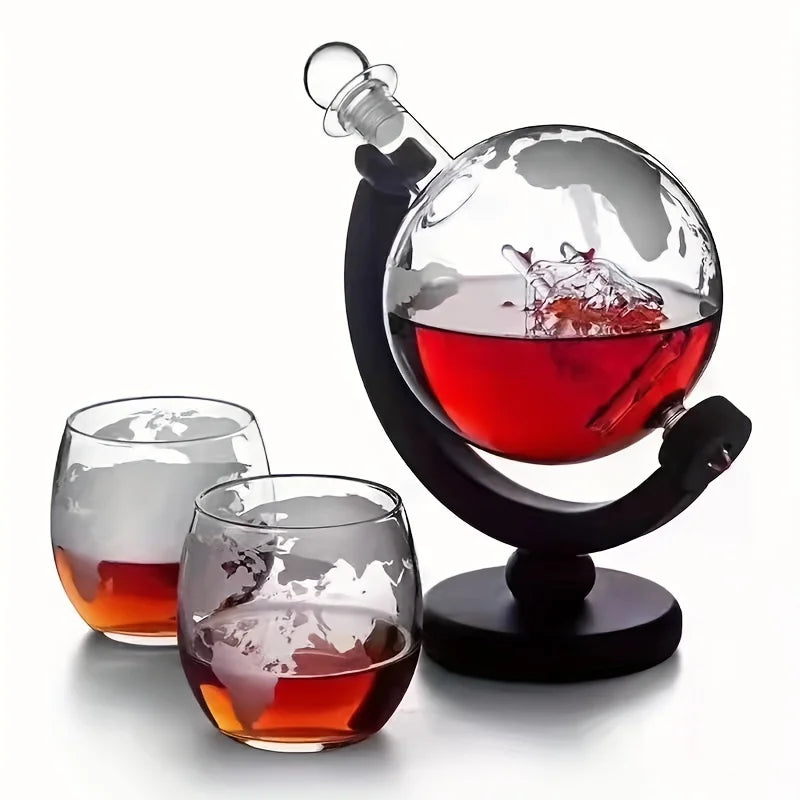World Traveler Decanter And Glasses Set
