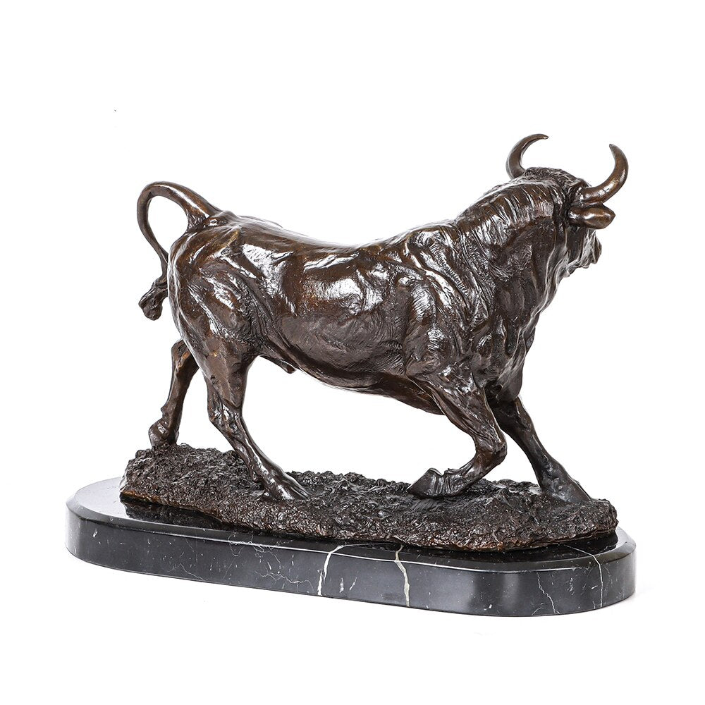 Bronze Sculpture <br/> Bull 28 cm