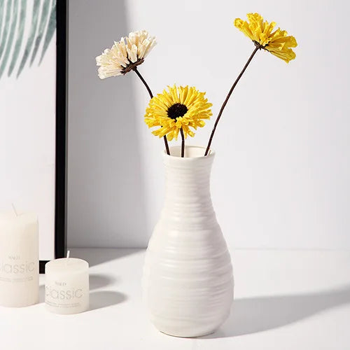 Minimalist White Nordic Vase 20 cm