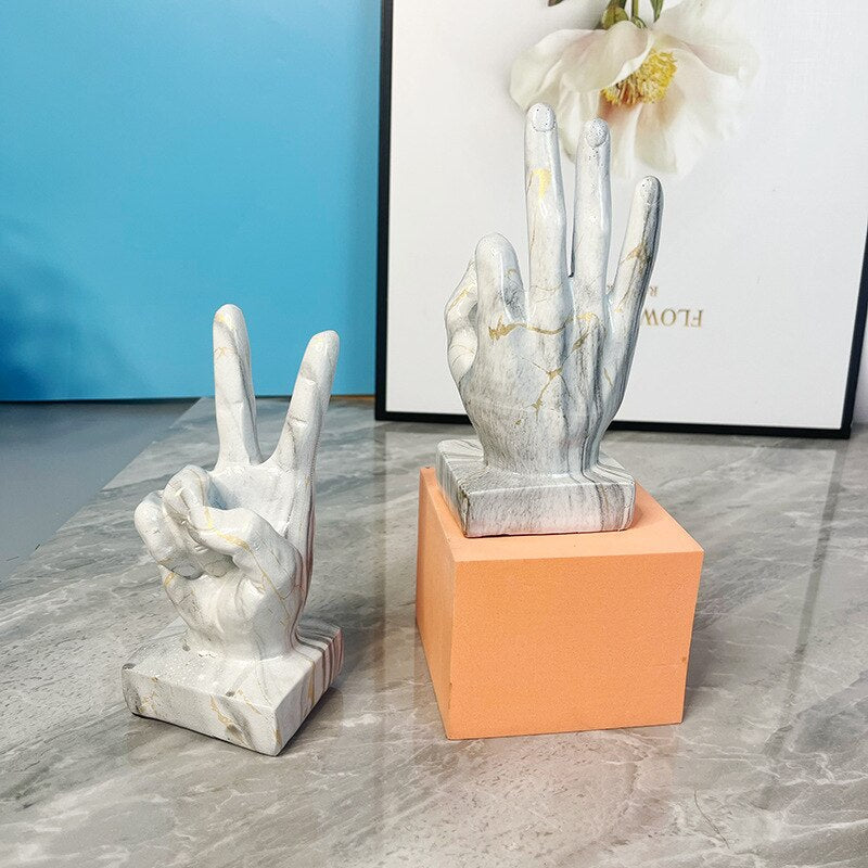 Contemporary Sculpture <br> Finger Statue