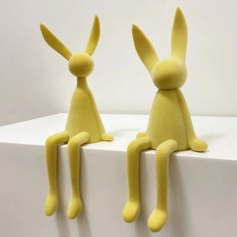 Nordic Abstract Rabbit Sculptures