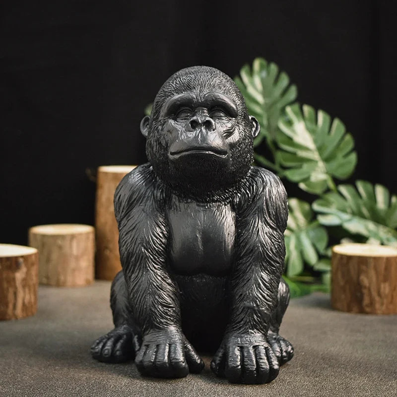 Black Gorilla <br> Statue 19 cm