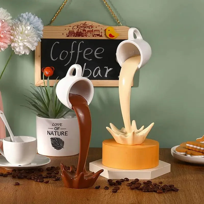 Perky Splash Coffee Sculpture