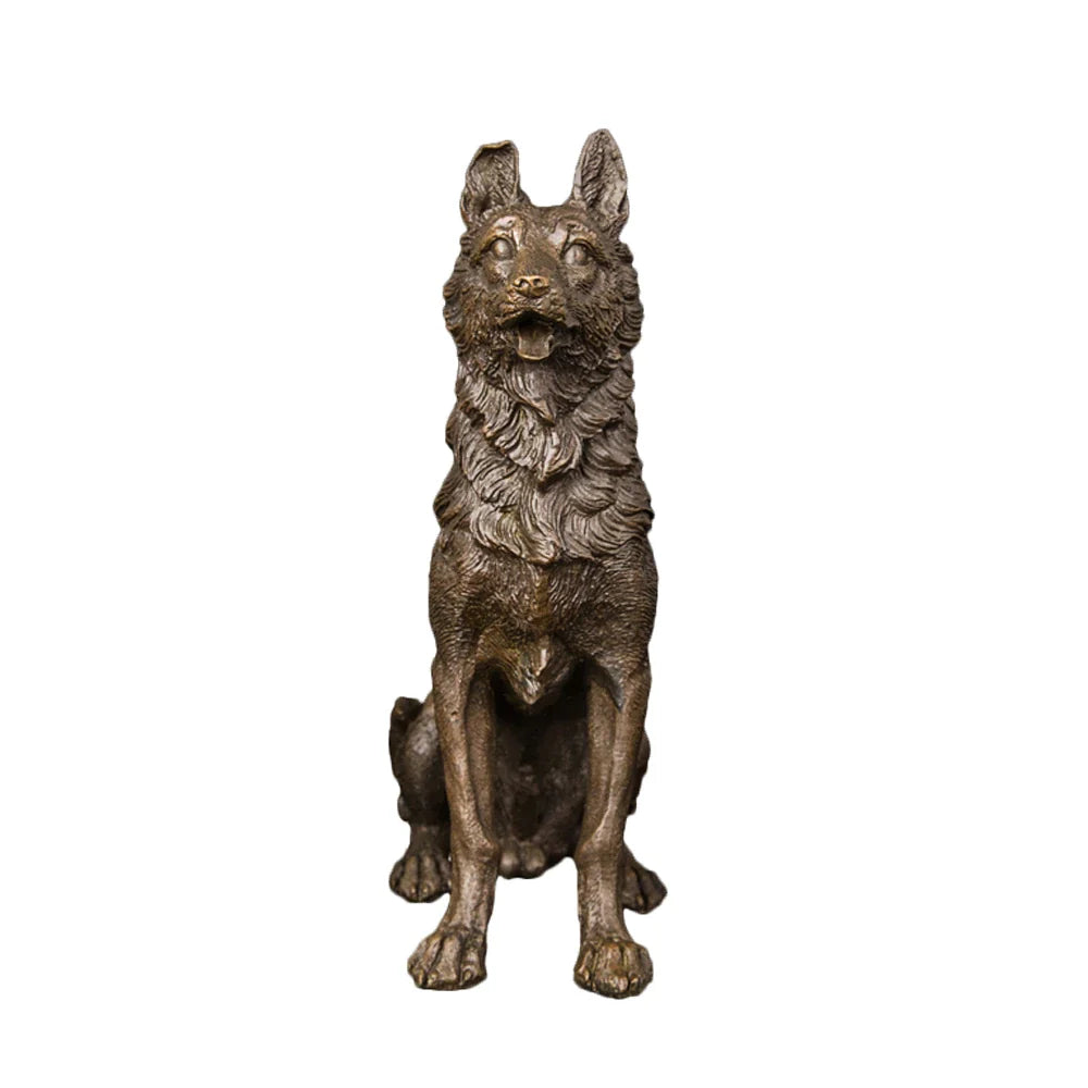 Bronze Animal Sculpture <br/> Dog 20 cm