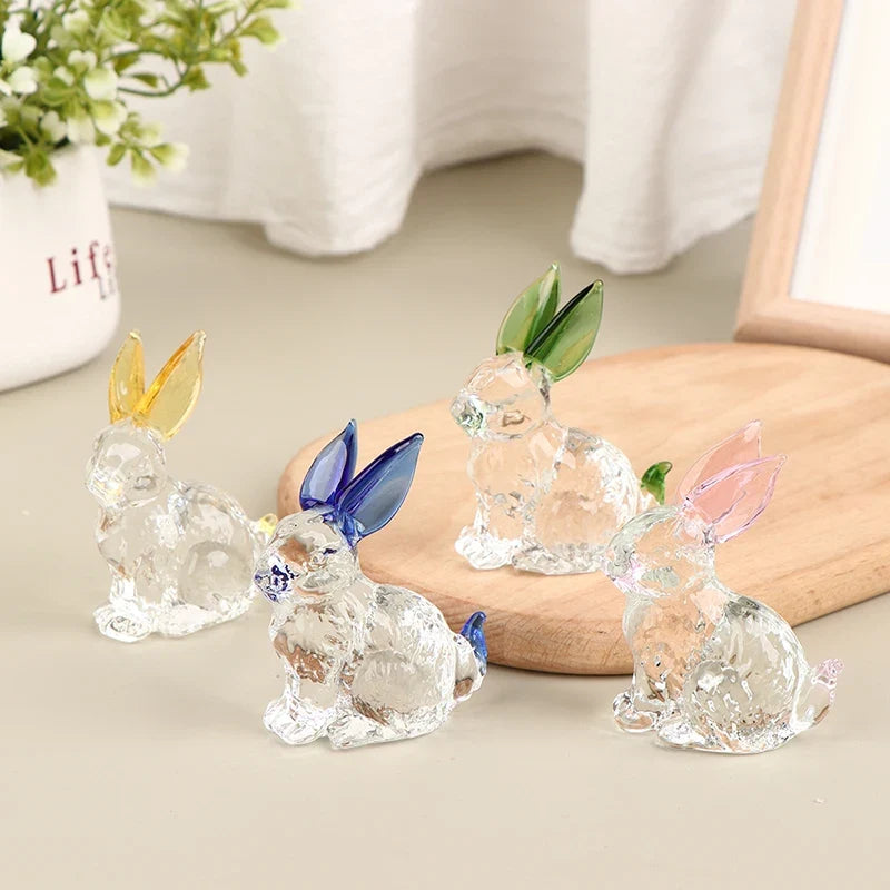 Hoppy Crystal Bunny Sculpture