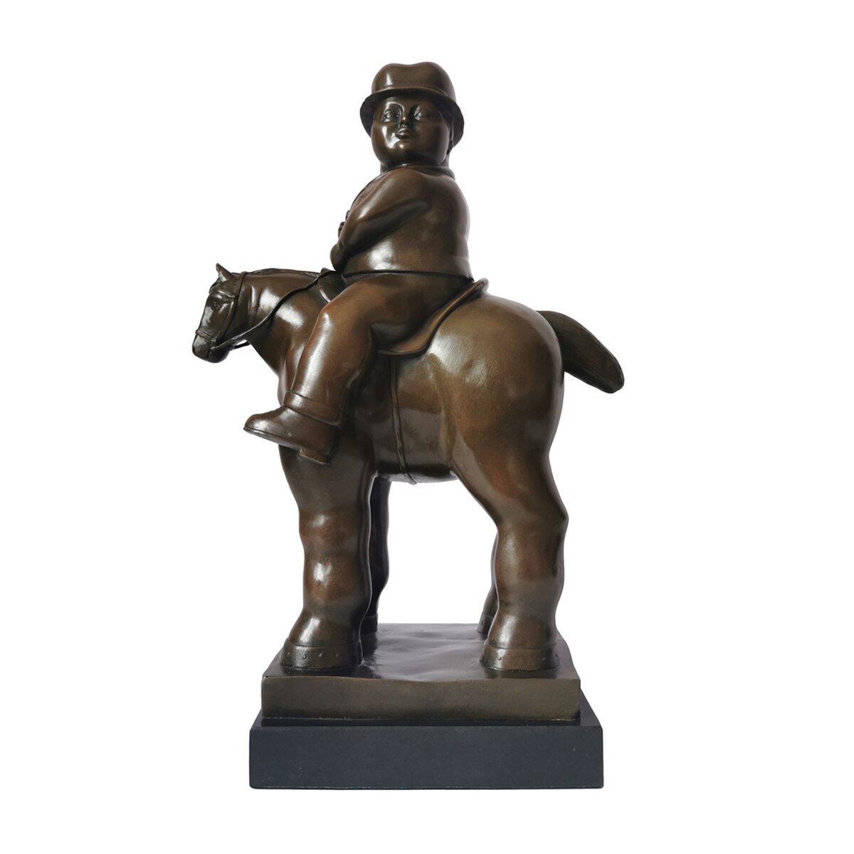 Bronze Statue, Reproduction of Botero Sculpture, 38 cm