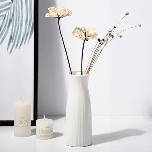 Minimalist White Nordic Vase 23.5 cm