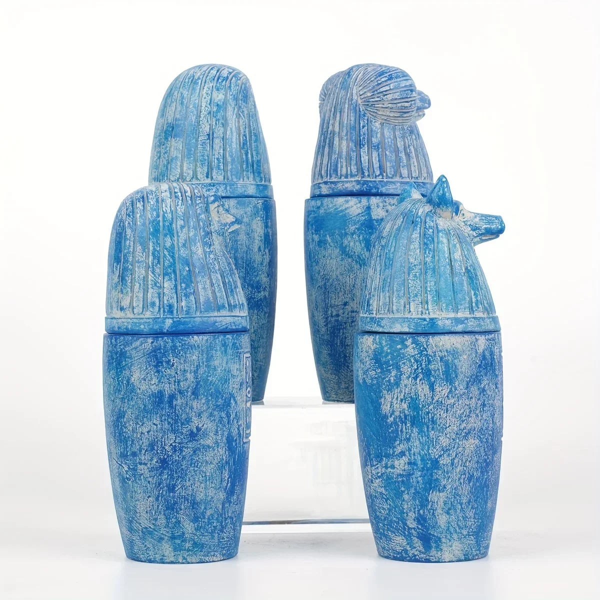 Egyptian Canopic Jars 14 cm – Set of 4 Pieces