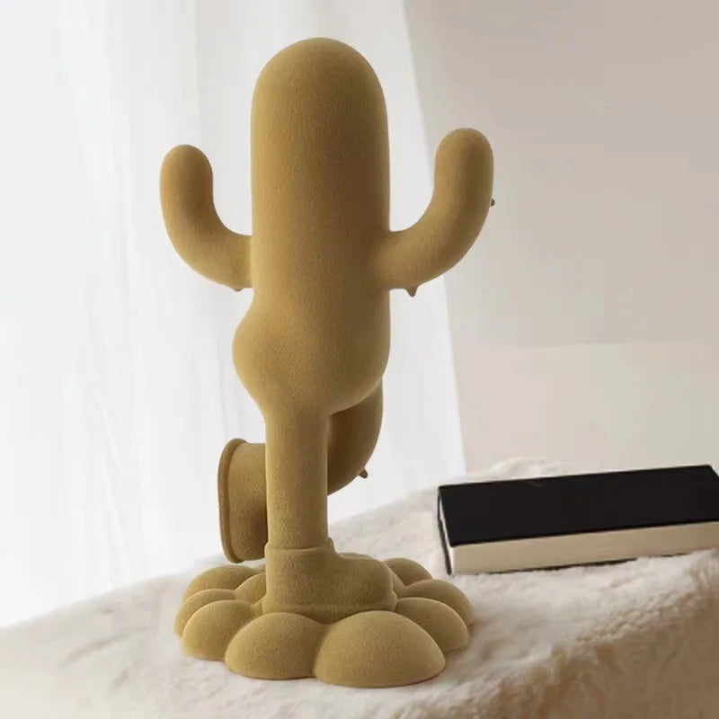 Modern Resin Cactus Statue 36 cm