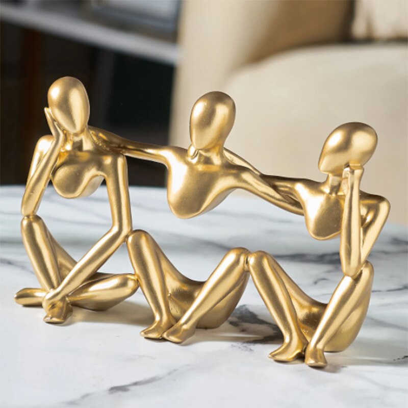 Contemporary Sculpture <br> Thinker Trio