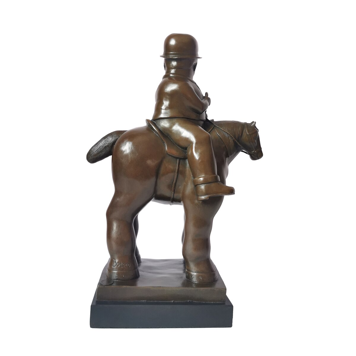 Bronze Statue, Reproduction of Botero Sculpture, 38 cm