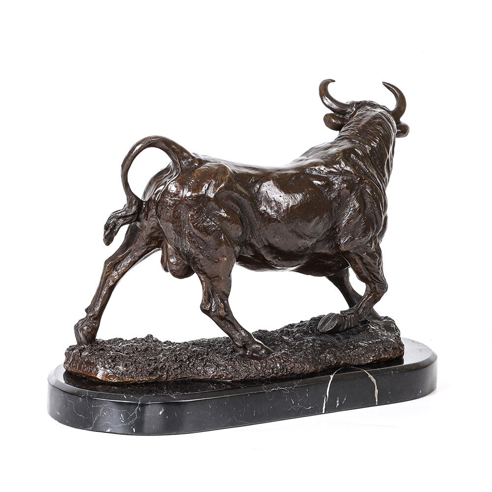 Bronze Sculpture <br/> Bull 28 cm