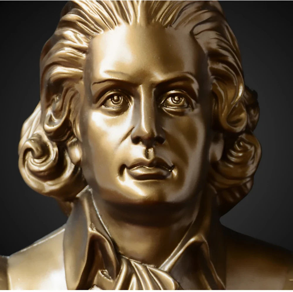Gold Mozart Bust 30 cm