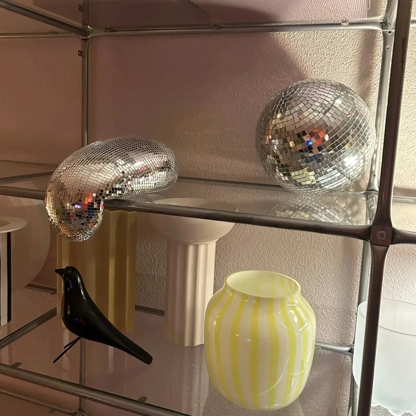 Melting Disco Ball Sculptures