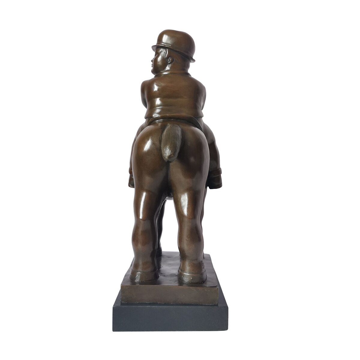 Bronze Statue, Reproduction of Botero Sculpture, 38 cm