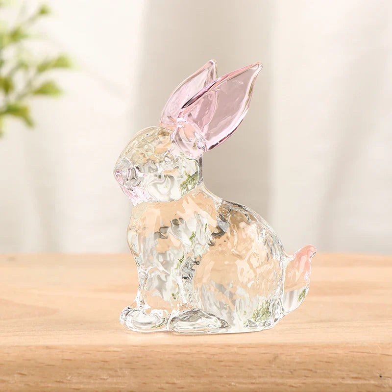 Hoppy Crystal Bunny Sculpture