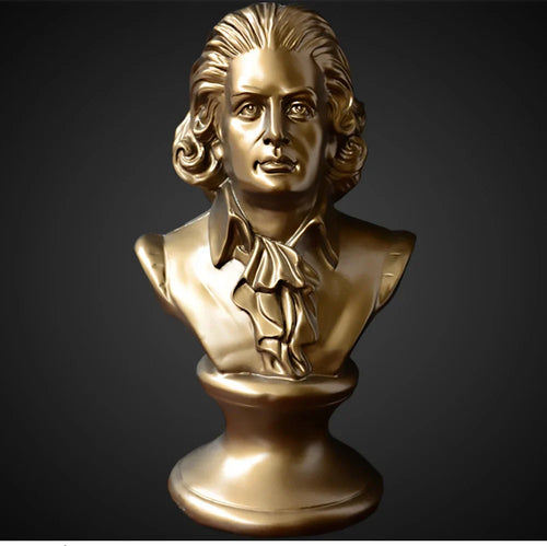 Gold Mozart Bust 30 cm