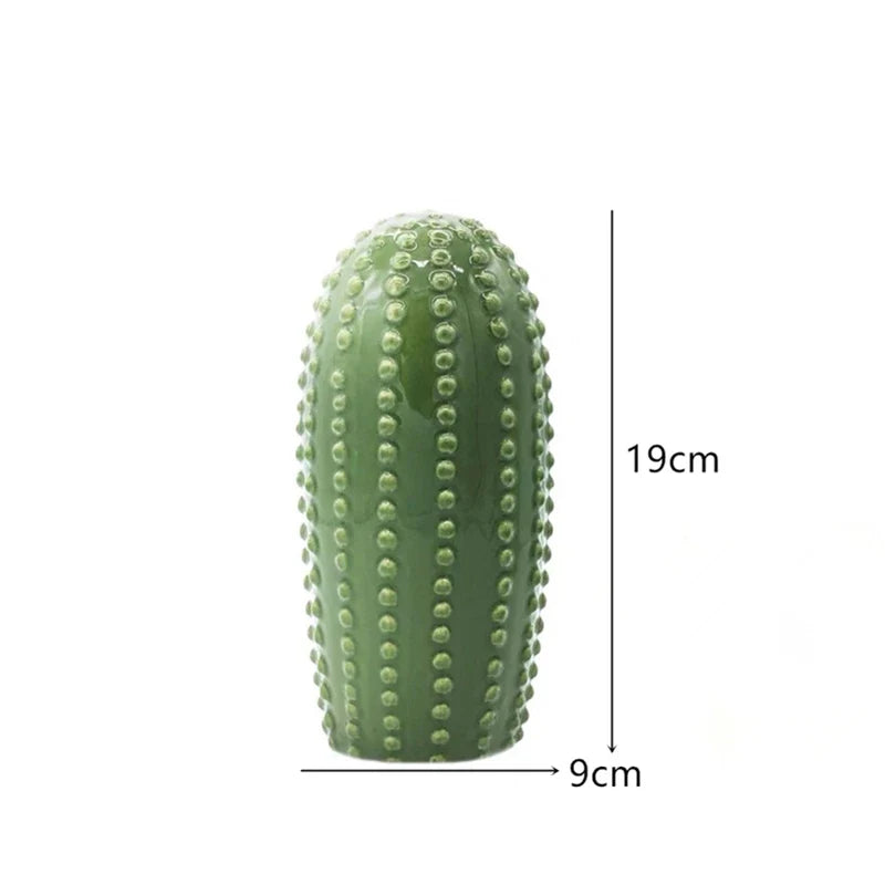 Ceramic Indoor Decor Cactus Statue