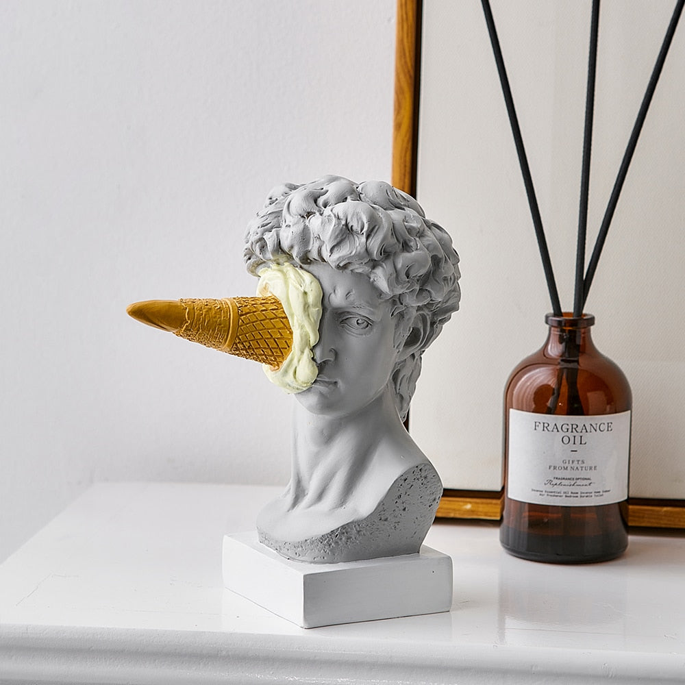 Nordic Ice Cream Face Sculpture