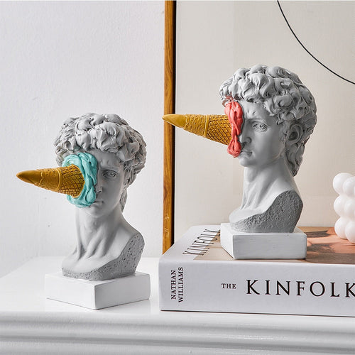 Nordic Ice Cream Face Sculpture