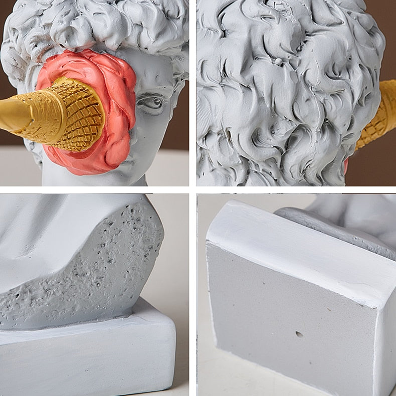 Nordic Ice Cream Face Sculpture
