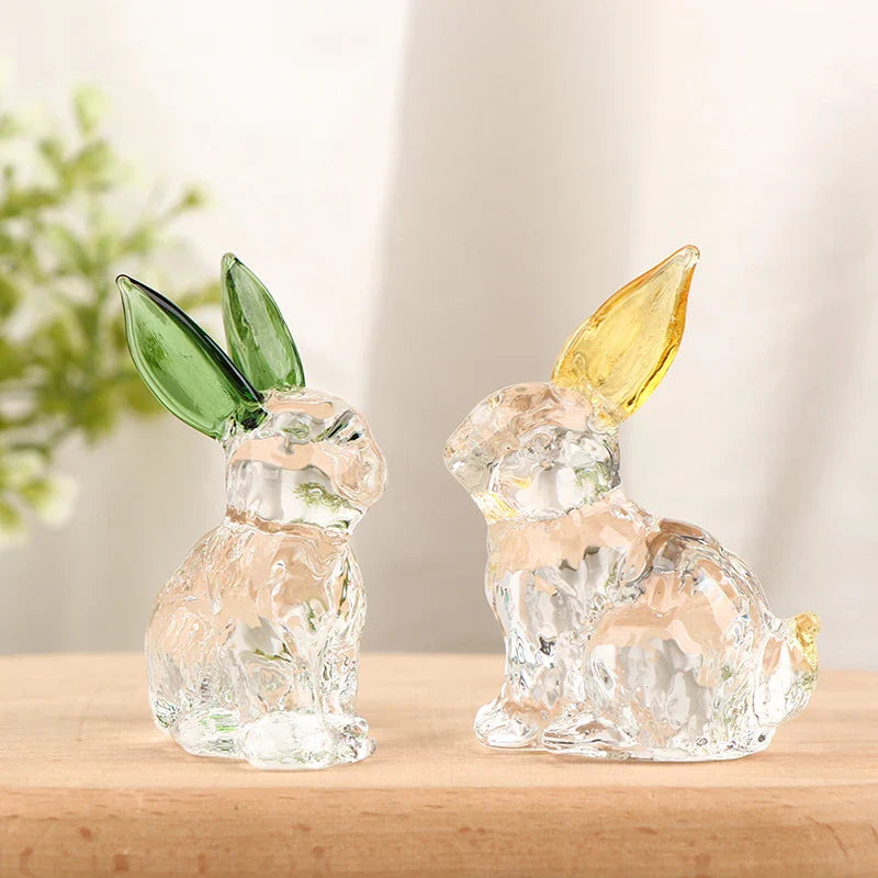 Hoppy Crystal Bunny Sculpture