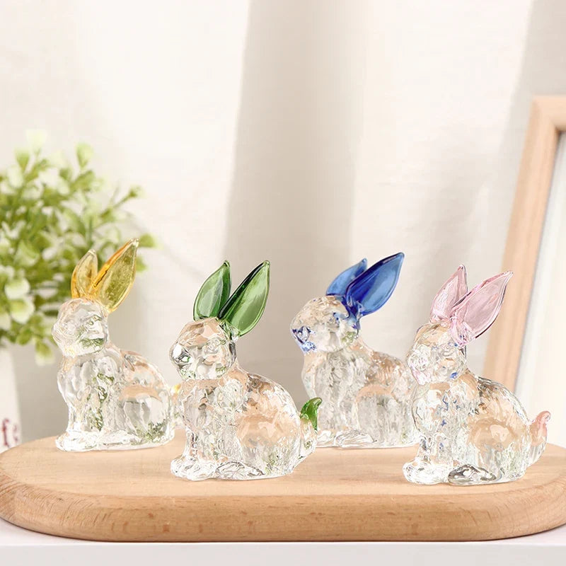 Hoppy Crystal Bunny Sculpture