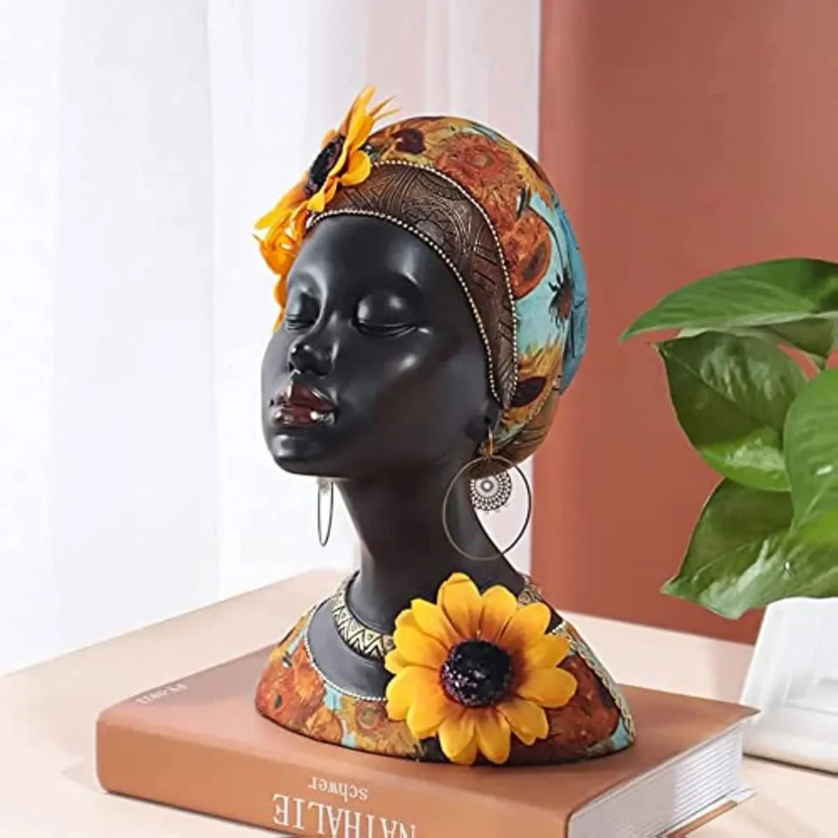 African Bust <br> Statue