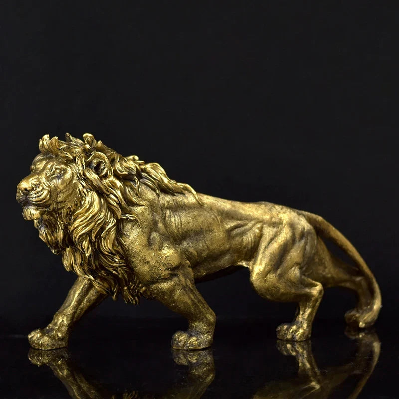 Lion Statue <br> Indoor Decor 18 cm