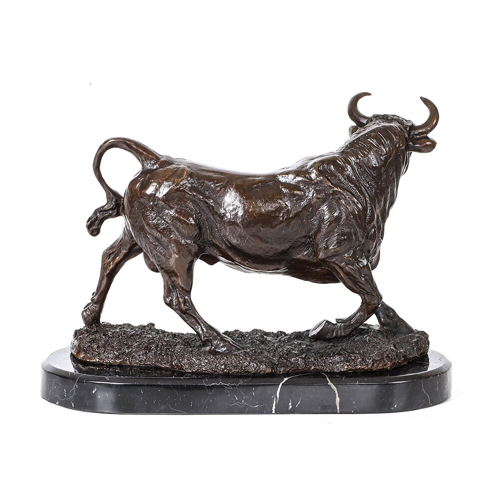 Bronze Sculpture <br/> Bull 28 cm
