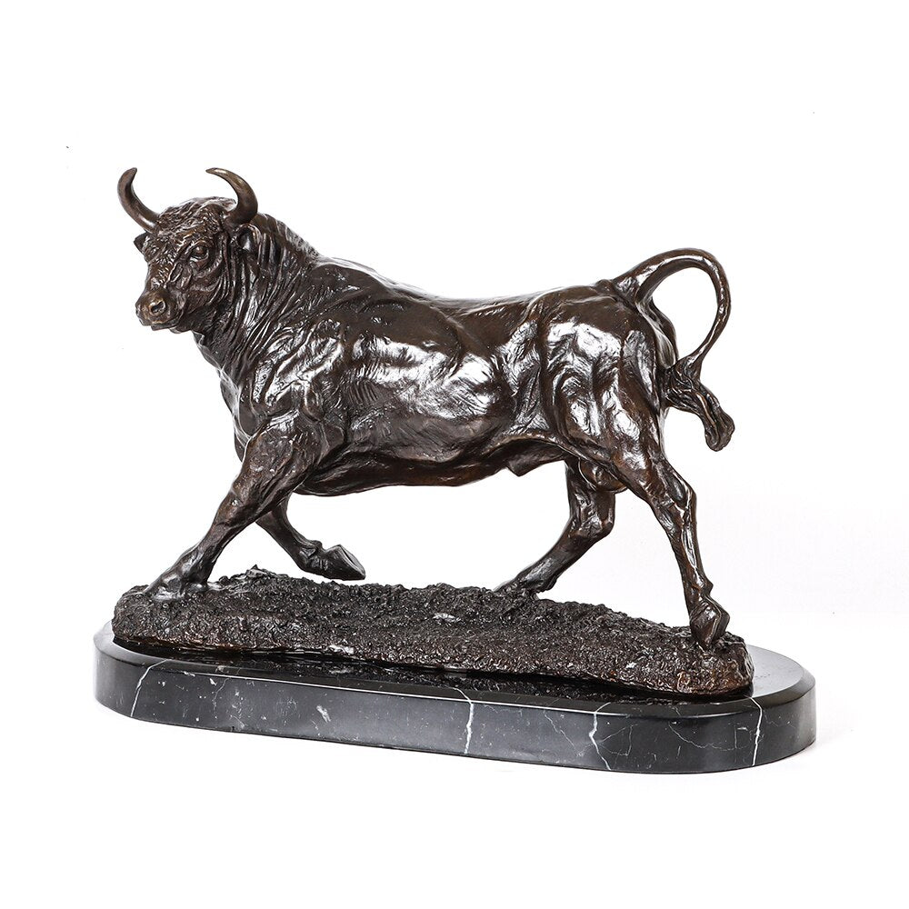 Bronze Sculpture <br/> Bull 28 cm