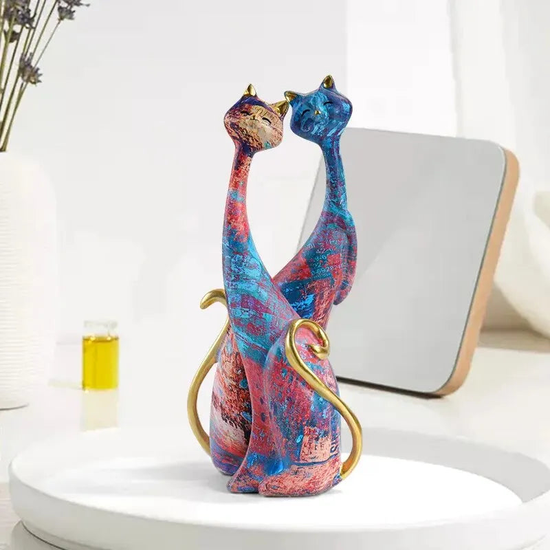 Nordic Cat Sculptures - Set of 2