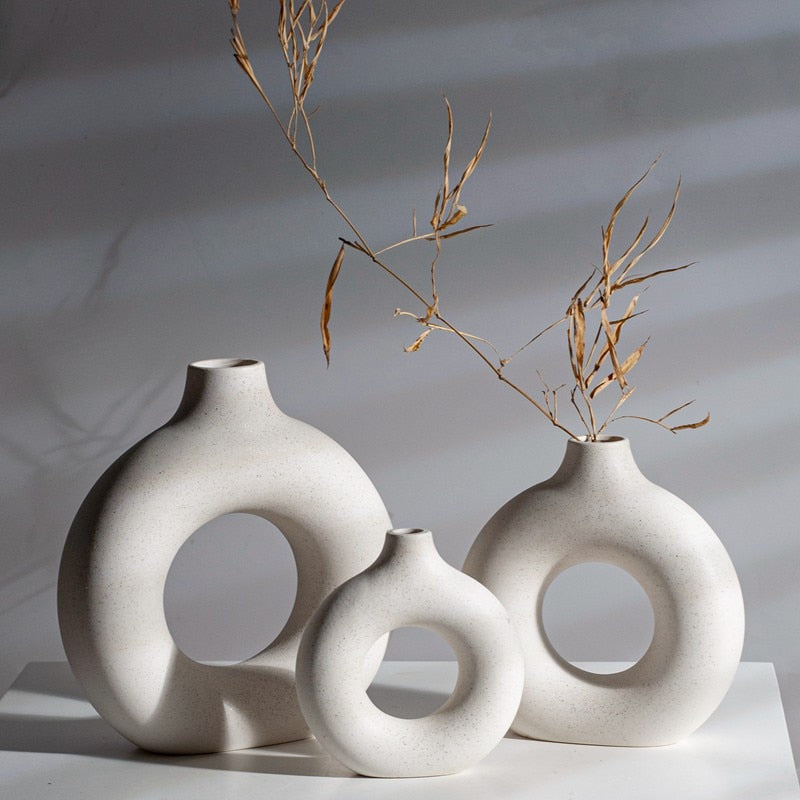 Hollow Ceramic Vase