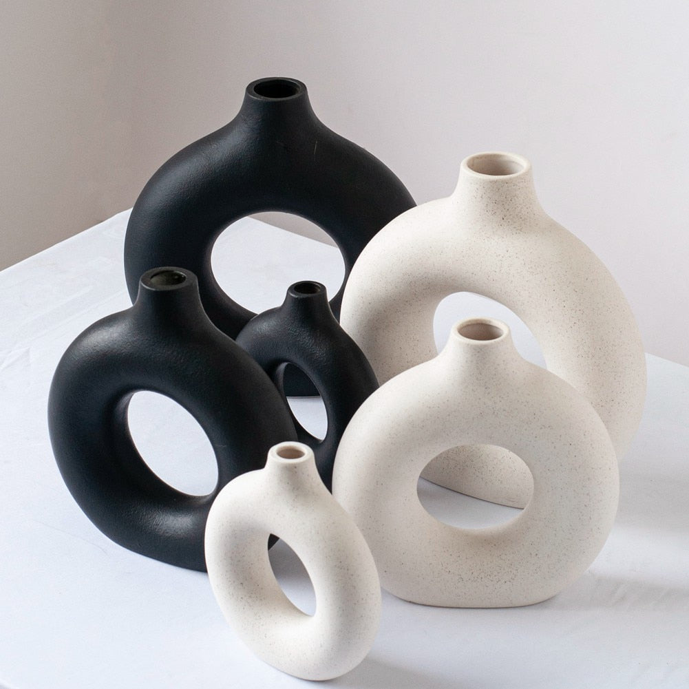 Hollow Ceramic Vase