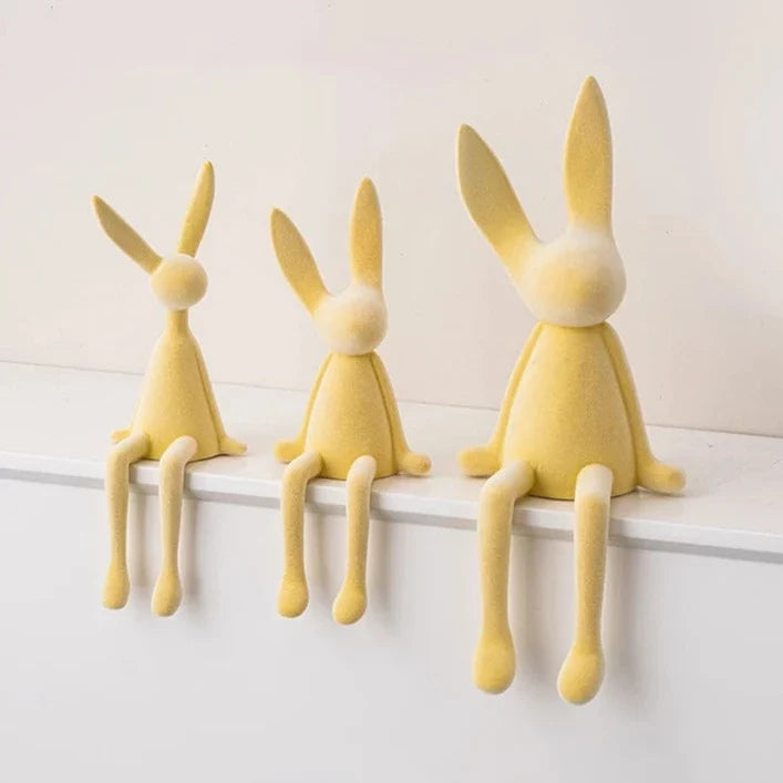 Nordic Abstract Rabbit Sculptures