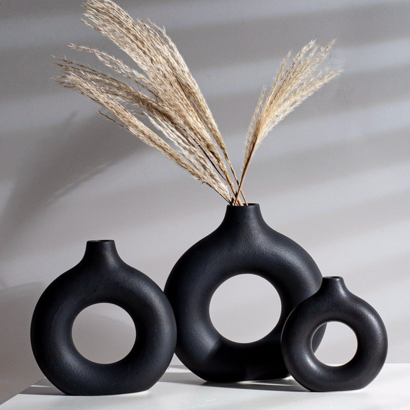 Hollow Ceramic Vase