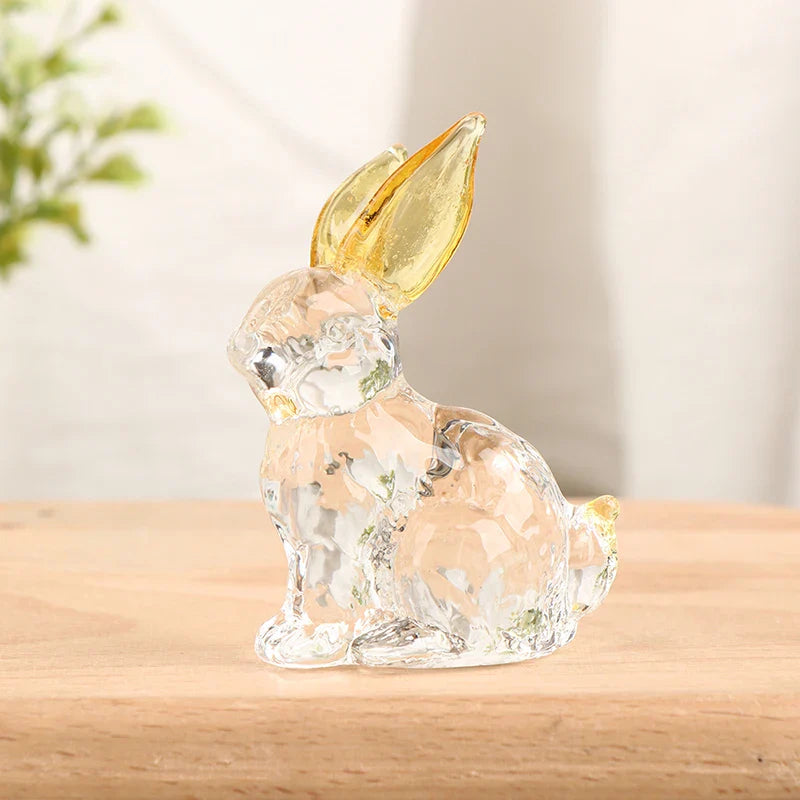 Hoppy Crystal Bunny Sculpture