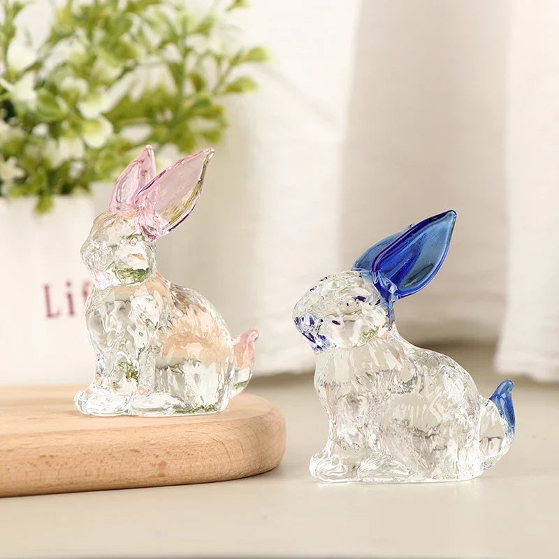 Hoppy Crystal Bunny Sculpture