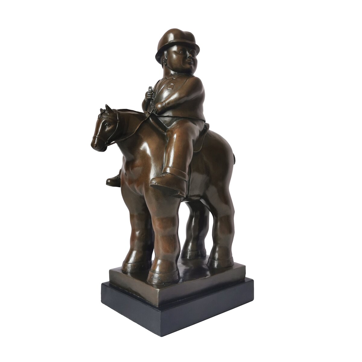 Bronze Statue, Reproduction of Botero Sculpture, 38 cm