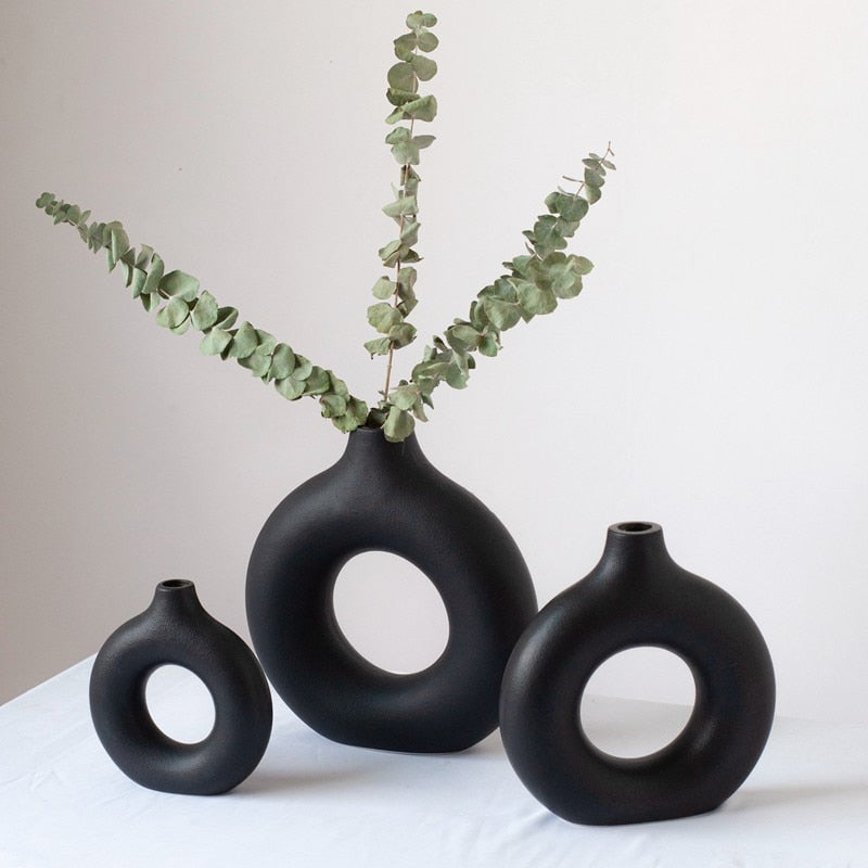 Hollow Ceramic Vase