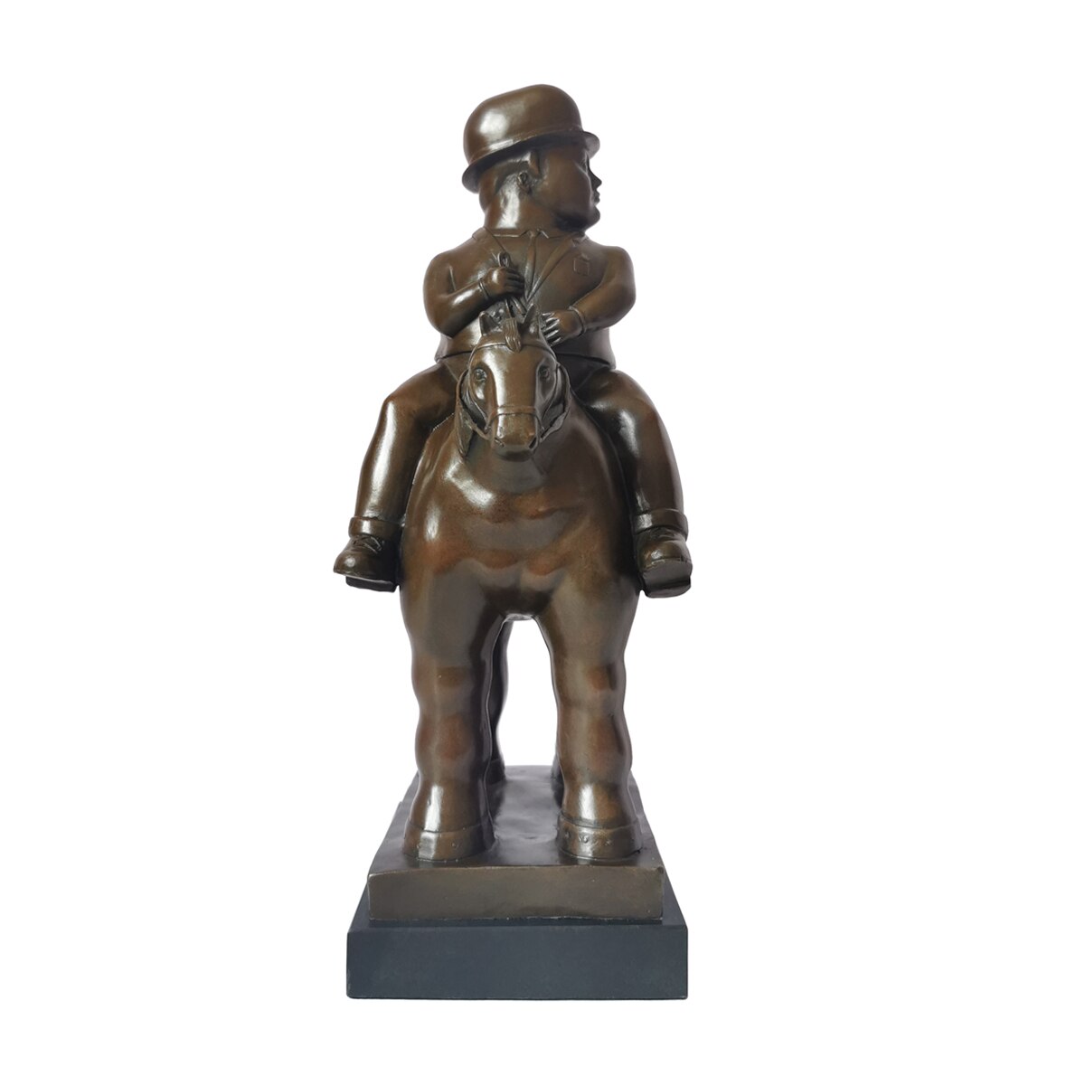 Bronze Statue, Reproduction of Botero Sculpture, 38 cm