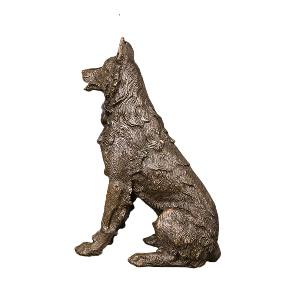 Bronze Animal Sculpture <br/> Dog 20 cm