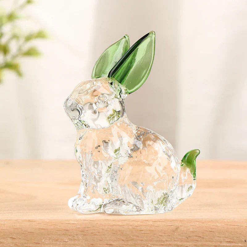 Hoppy Crystal Bunny Sculpture