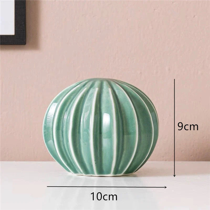 Ceramic Indoor Decor Cactus Statue