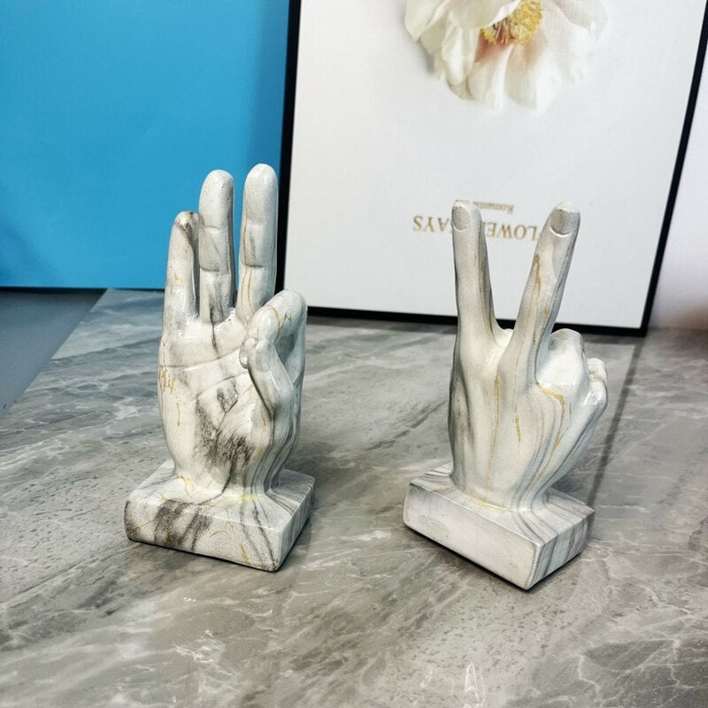Contemporary Sculpture <br> Finger Statue