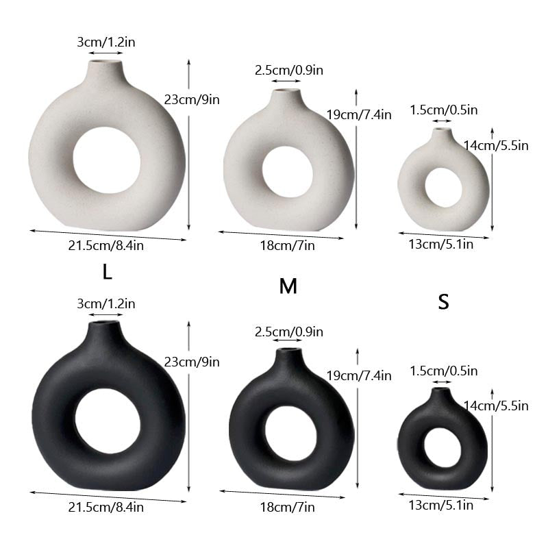 Hollow Ceramic Vase