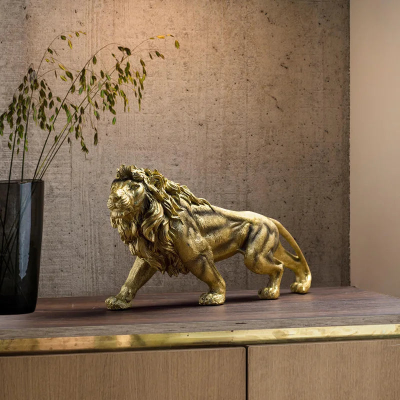 Lion Statue <br> Indoor Decor 18 cm