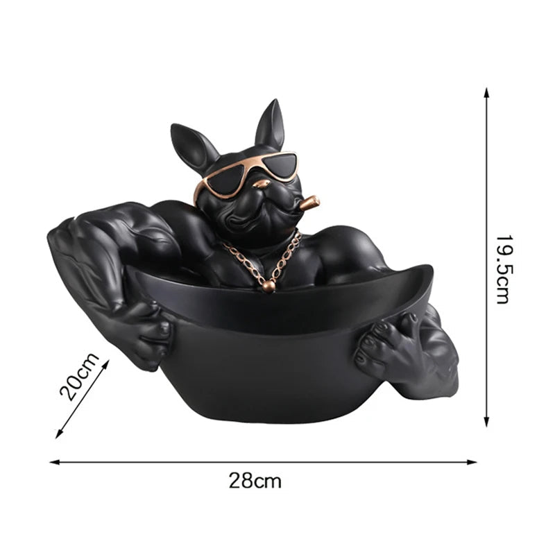Masculine French Bulldog Tray