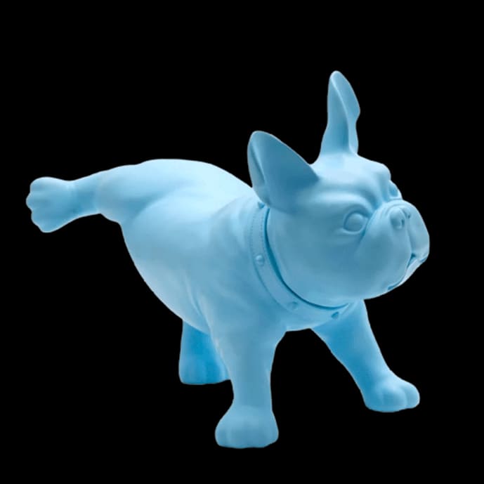 Dog Statue <br/> Colorful Bulldog 33 cm