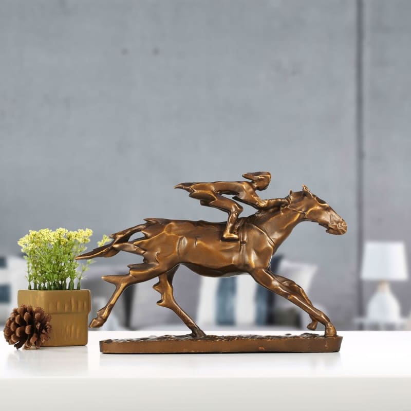 Horse Statue in Bronze <br/> Modern 21 cm